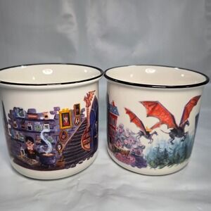 OwlCrate Exclusive Harry Potter Mug Set Hogwarts Potions Thestrals Ceramic 2pc